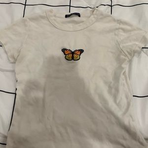 Brandy Melville, butterfly shirt, one size